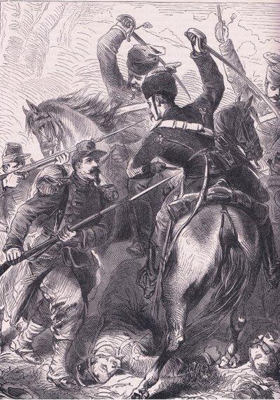 In the Battle of Dreux by German School