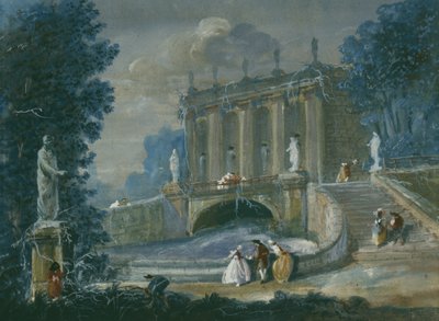 In the gardens of Palace Sanssouci, Potsdam, Prussia by German School