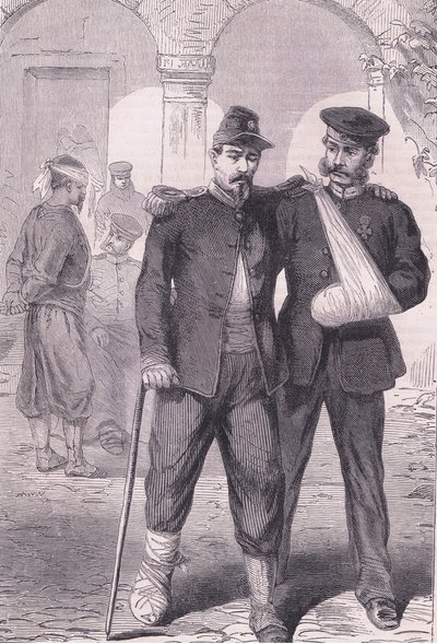 In the hospital, Cassells History of the War between France and Germany published by Cassell and Company Limited, c.1890 by German School