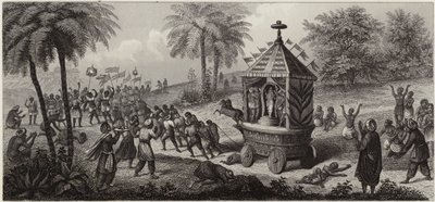 Indian procession by German School