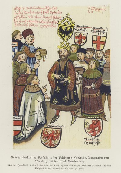 Investiture of Frederick V, Burgrave of Nuremberg by German School