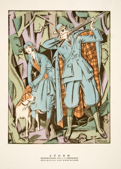 Jäger, sporting outfits by A C Steinhardt, from Styl, pub.1922 by German School