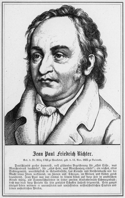 Jean Paul Friedrich Richter (engraving) by German School