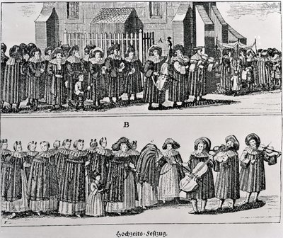 Jewish Carnival Procession by German School