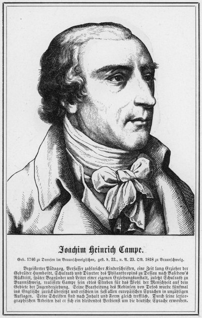 Joachim Heinrich Campe (engraving) by German School