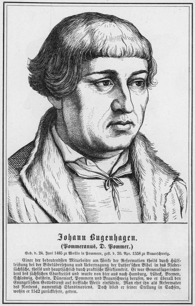 Johann Bugenhagen, Pommeranus, D Pommer by German School