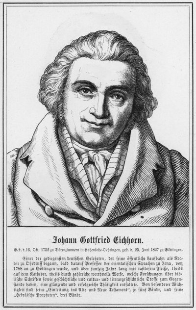 Johann Gottfried Eichhorn by German School