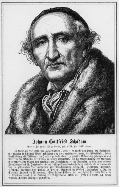 Johann Gottfried Schadow (engraving) by German School