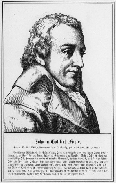 Johann Gottlieb Fichte by German School