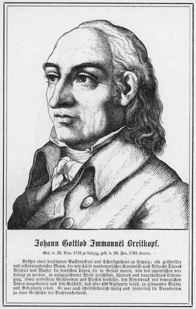 Johann Gottlob Immanuel Breitkopf by German School