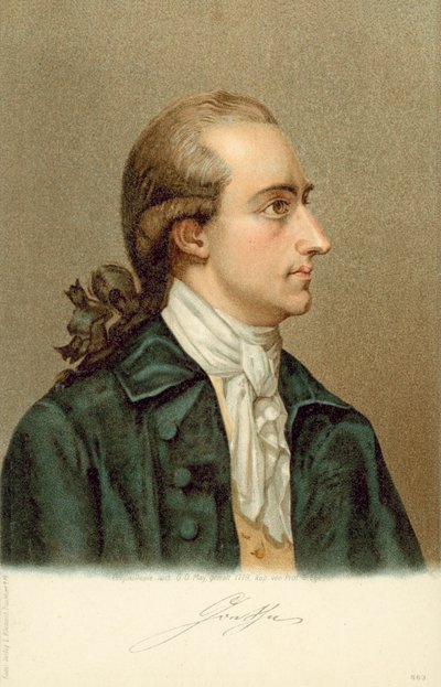 Johann Wolfgang von Goethe, (1749-1832), German Writer and Statesman by German School