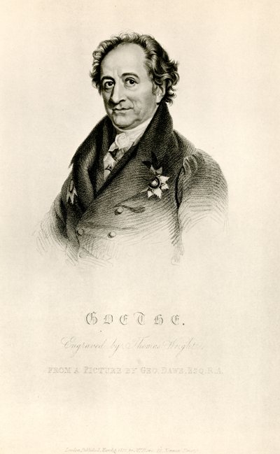 Johann Wolfgang von Goethe by German School