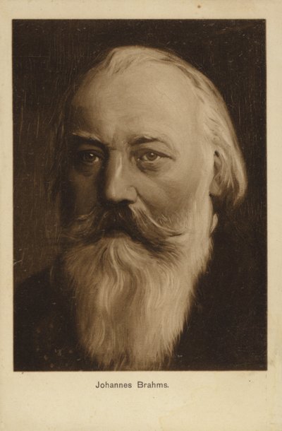 Johannes Brahms by German School