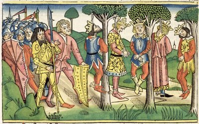 Joshua 10:16-27 The Execution of the Five Kings, from the 
