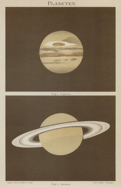 Jupiter and Saturn by German School