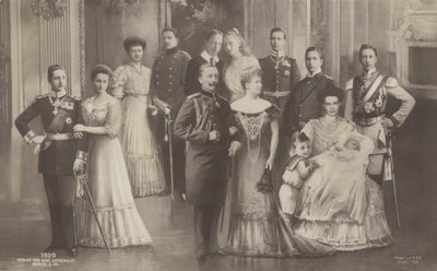 Kaiser Wilhelm II of Germany and His Family by German School