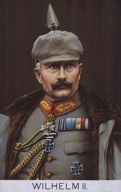 Kaiser Wilhelm II of Germany in Military Uniform by German School
