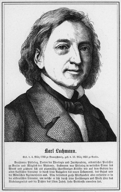 Karl Lachmann by German School