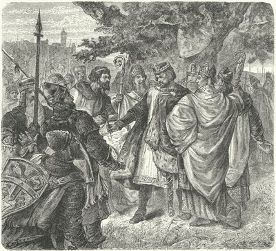 King John Agreeing to the Magna Carta, Runnymede by German School