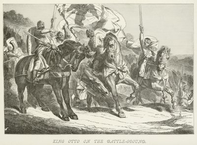 King Otto on the Battle-Ground by German School