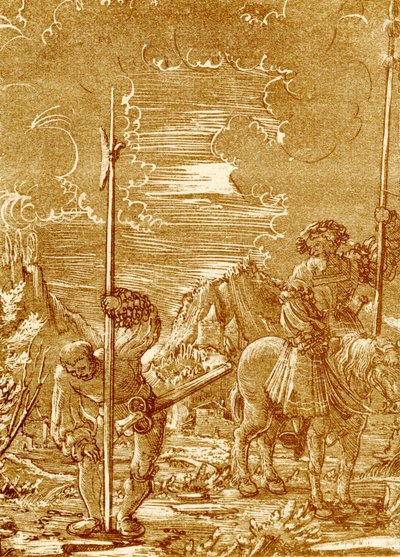 Knight and Servant by German School
