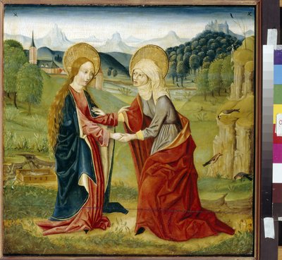 The Visitation. (The Virgin Mary Visits Her Cousin Saint Elizabeth, Pregnant with Saint John the Baptist). by German School