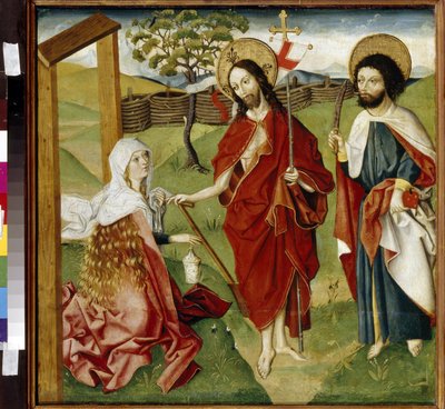 Christ, Mary Magdalene and Saint Bartholomew by German School