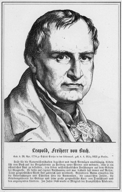 Leopold, Baron von Buch (engraving) by German School