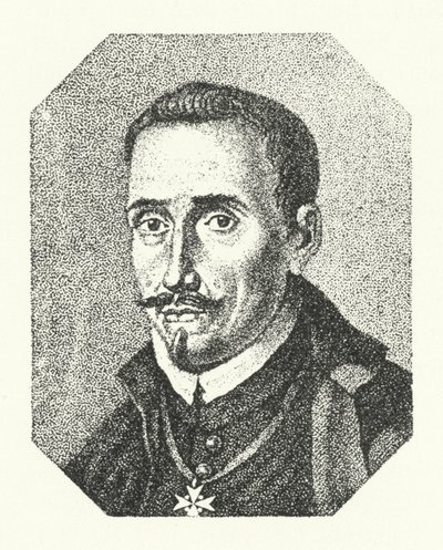 Lope de Vega, Spanish Poet and Playwright (engraving) by German School