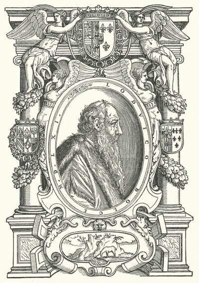 Ludovico Dolce, Italian author, theorist of painting and humanist (engraving) by German School