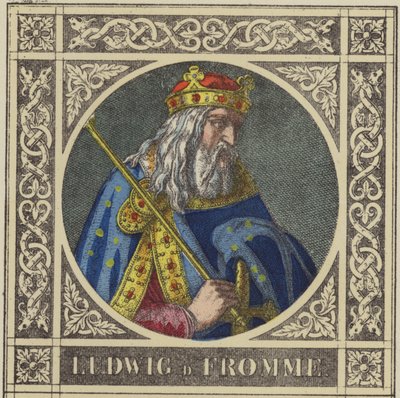 Louis the Pious, 814-840 by German School
