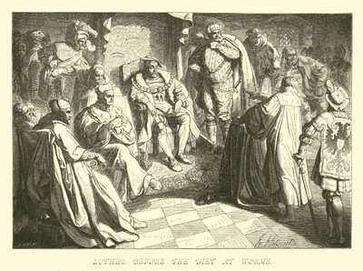 Luther Before the Diet at Worms by German School