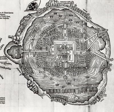 Map of Tenochtitlan from 