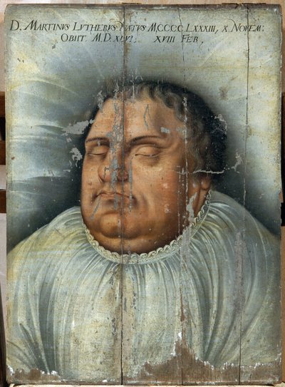 Martin Luther On His Deathbed by German School