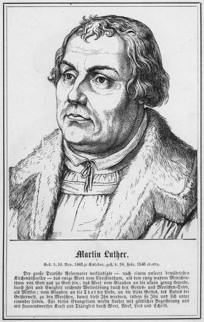 Martin Luther (engraving) by German School