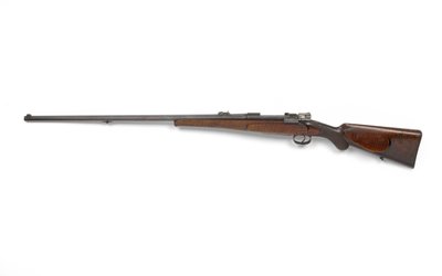 Mauser 7 mm bolt action sporting rifle, c.1900 by German School