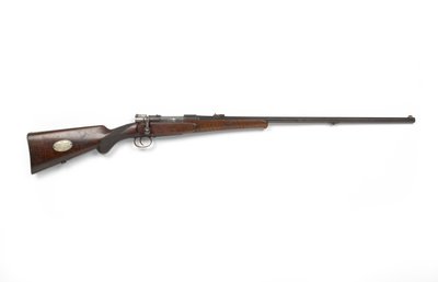 Mauser 7 mm bolt action sporting rifle, c.1900 by German School