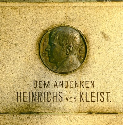 Medallion from the monument to Heinrich von Kleist by German School
