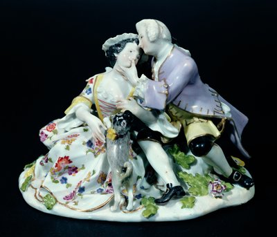 Meeting of Lovers, possibly by Johann Joachim Kandler, c.1735 by German School