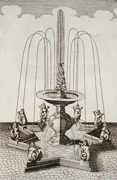 Mermaid fountain, from 
