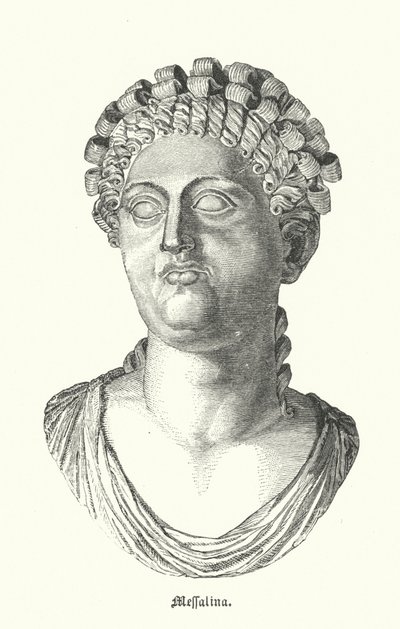 Messalina, third wife of the Roman Emperor Claudius by German School