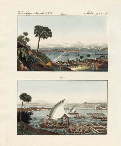 Mexico City with its settings and swimming gardens by German School