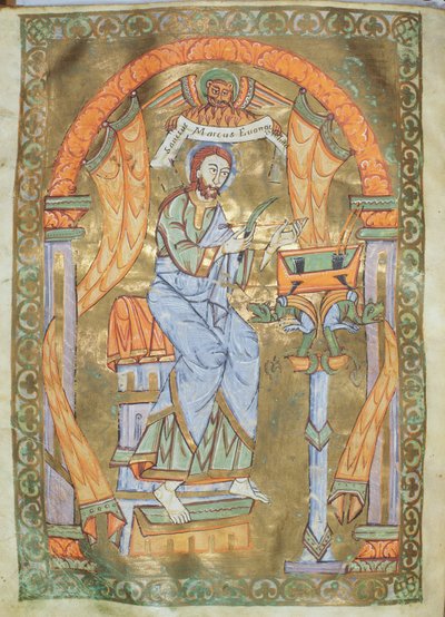 St. Mark the Evangelist, from The Evangeliarium of the Cathedral of Plock by German School