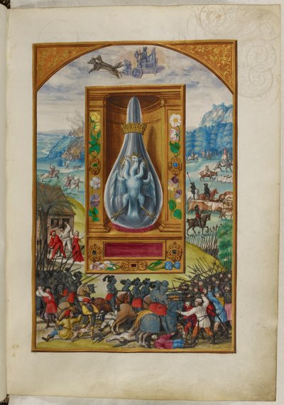 Three-headed bird in flask, the Fourth Treatise, from 