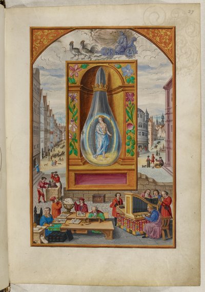Ms Harley 3469, f.27 A Queen in a Flask, the Fourth Treatise, from 