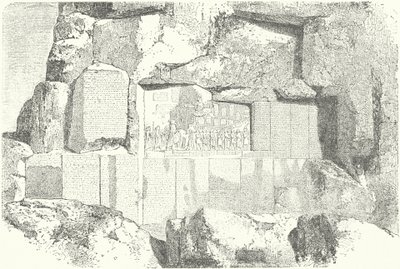 Multilingual rock inscriptions at Mount Behistun by German School