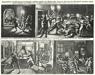 Murder of Albrecht von Wallenstein and His Supporters by German School