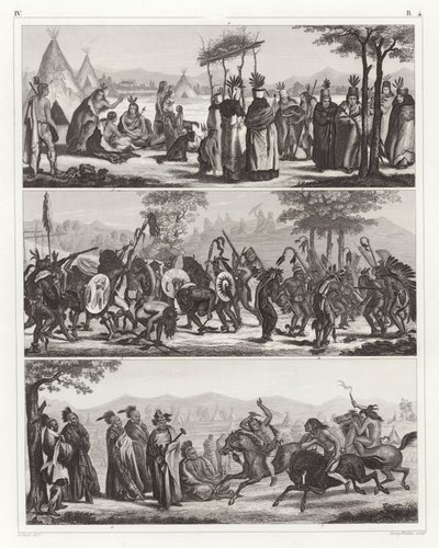 Native American Indians by German School