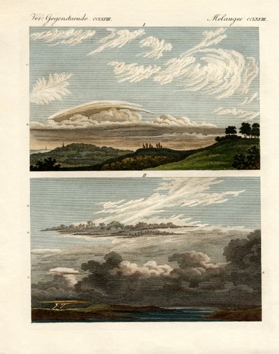 Natural history of the clouds by German School