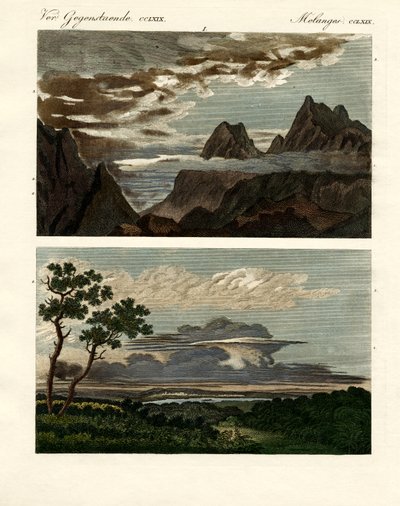 Natural history of the clouds by German School